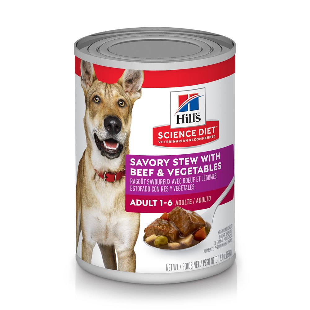Beef & Vegetable Stew Wet Dog Food for Adult Dogs, 153.6 oz