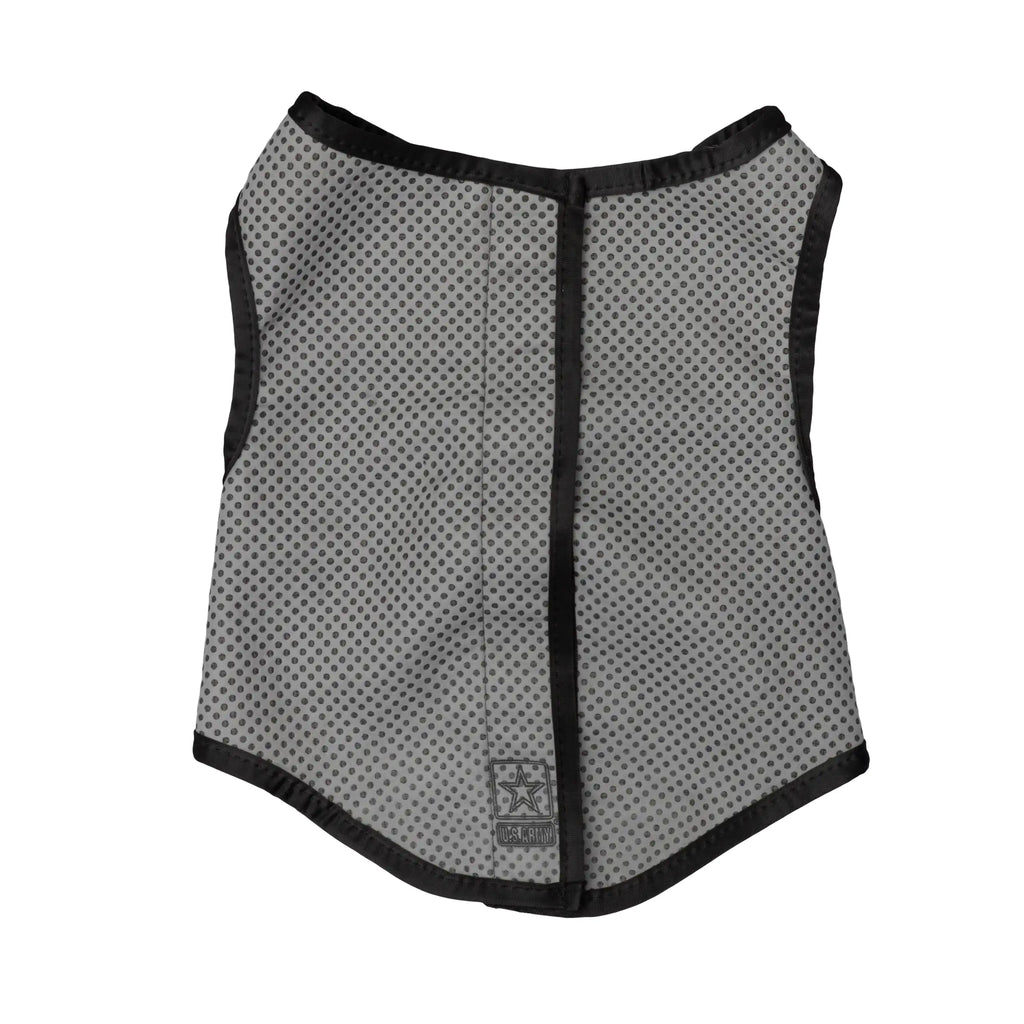 US Army Dog Cooling Vest with UV Protection, Grey