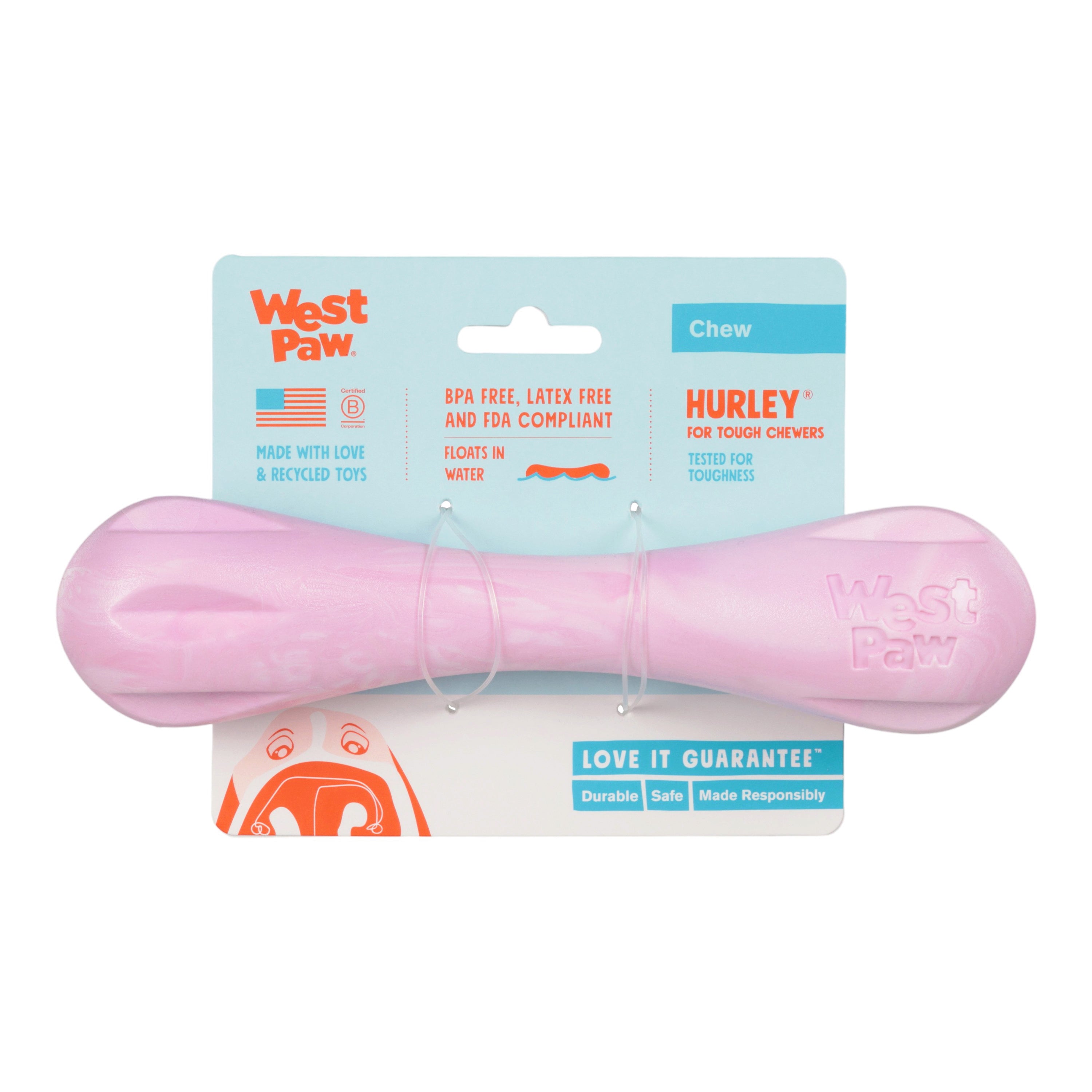 Hurley Durable Dog Bone Toy for Strong Chewers