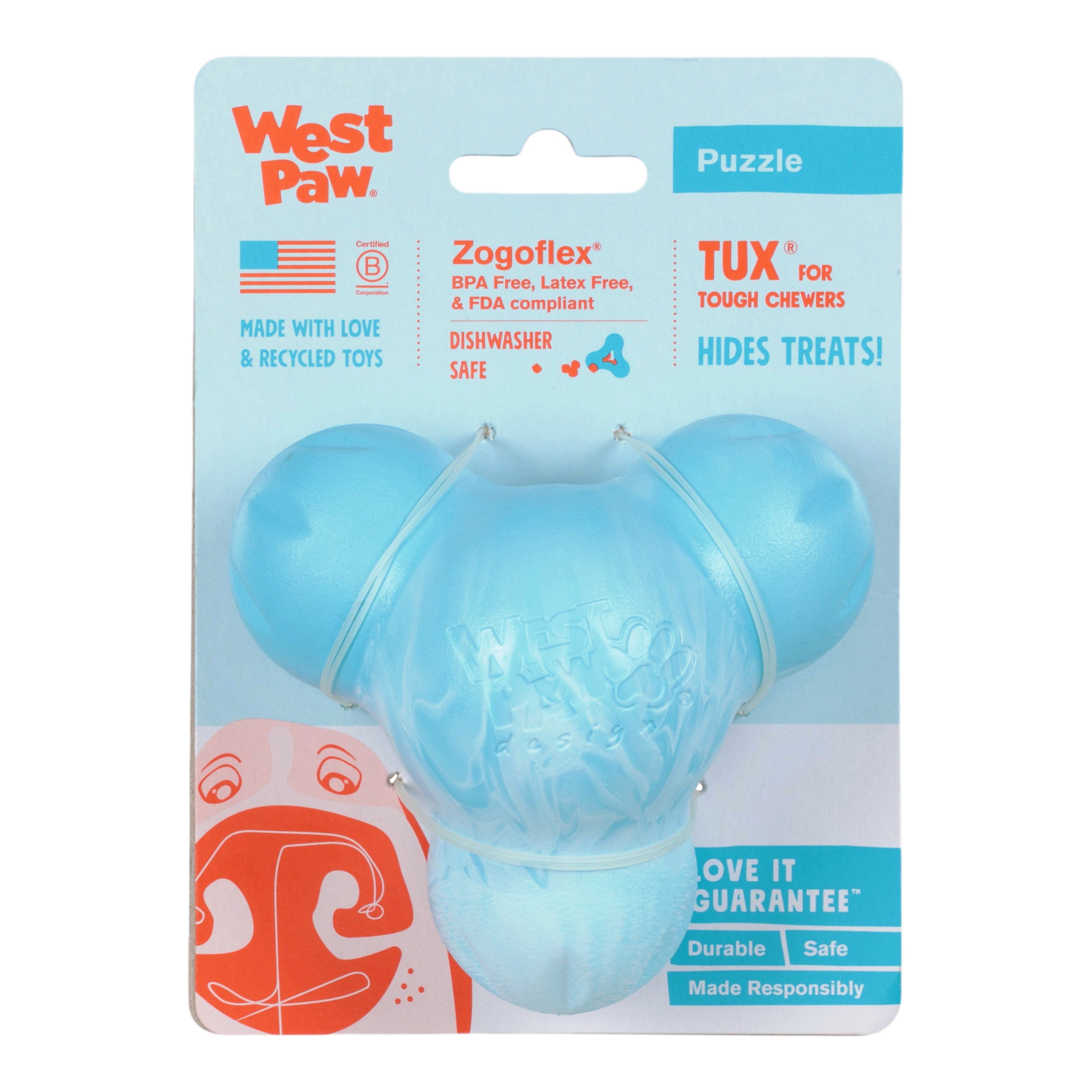 Tux Durable Treat-Dispensing Chew Toy for Dogs
