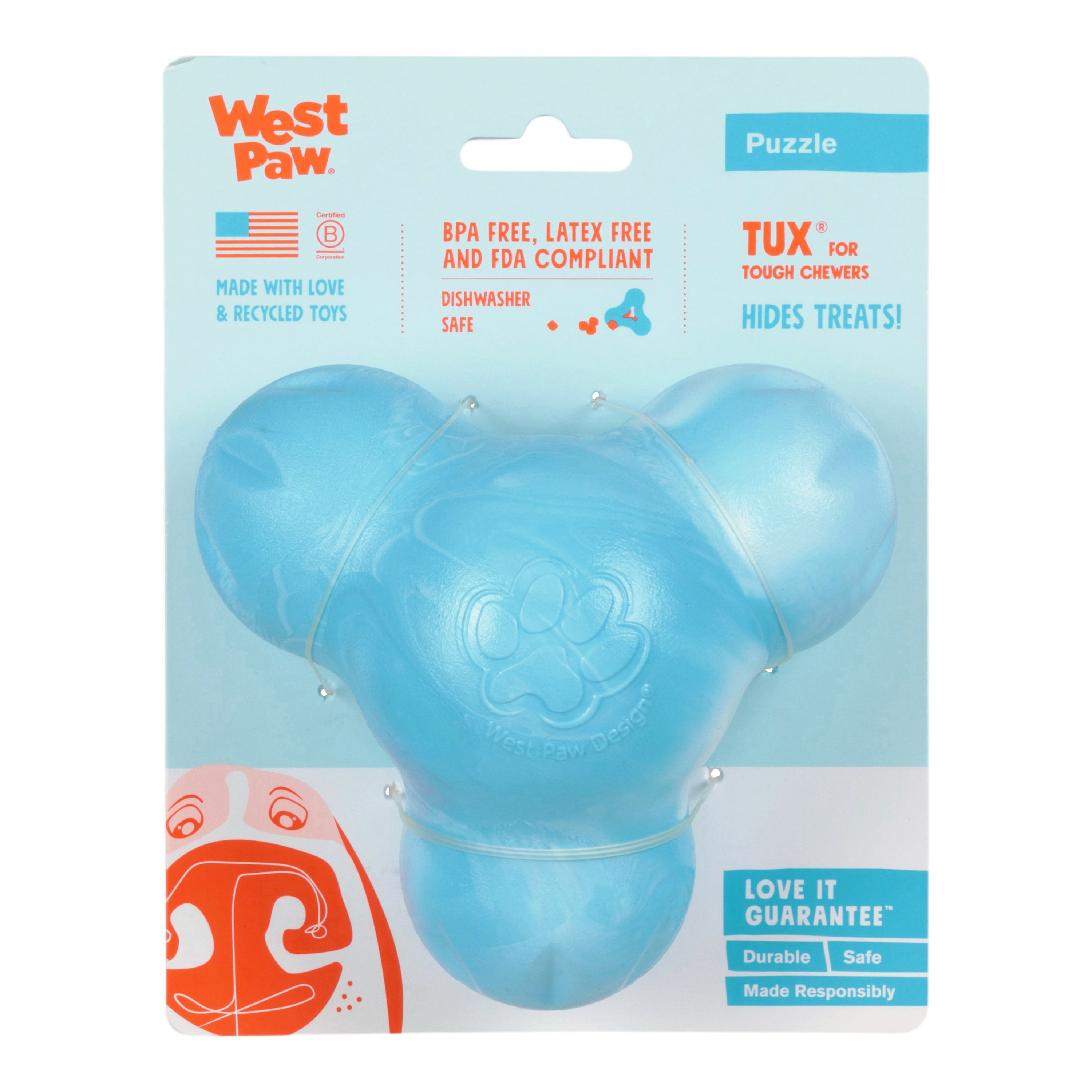 Tux Durable Treat-Dispensing Chew Toy for Dogs