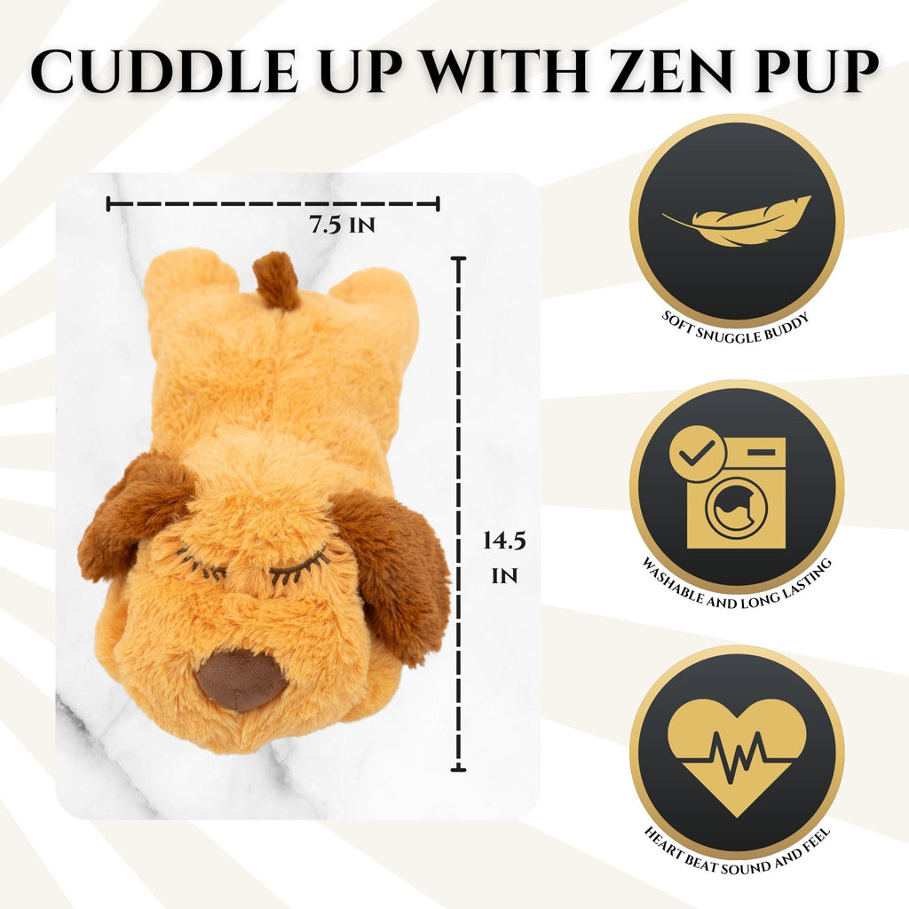 Zen Pup Plush Dog Companion with Calming Heartbeat
