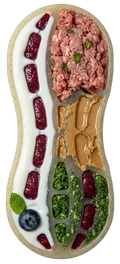 Peanut Nylon Dog Chew Toy for Aggressive Chewers, Large Breeds