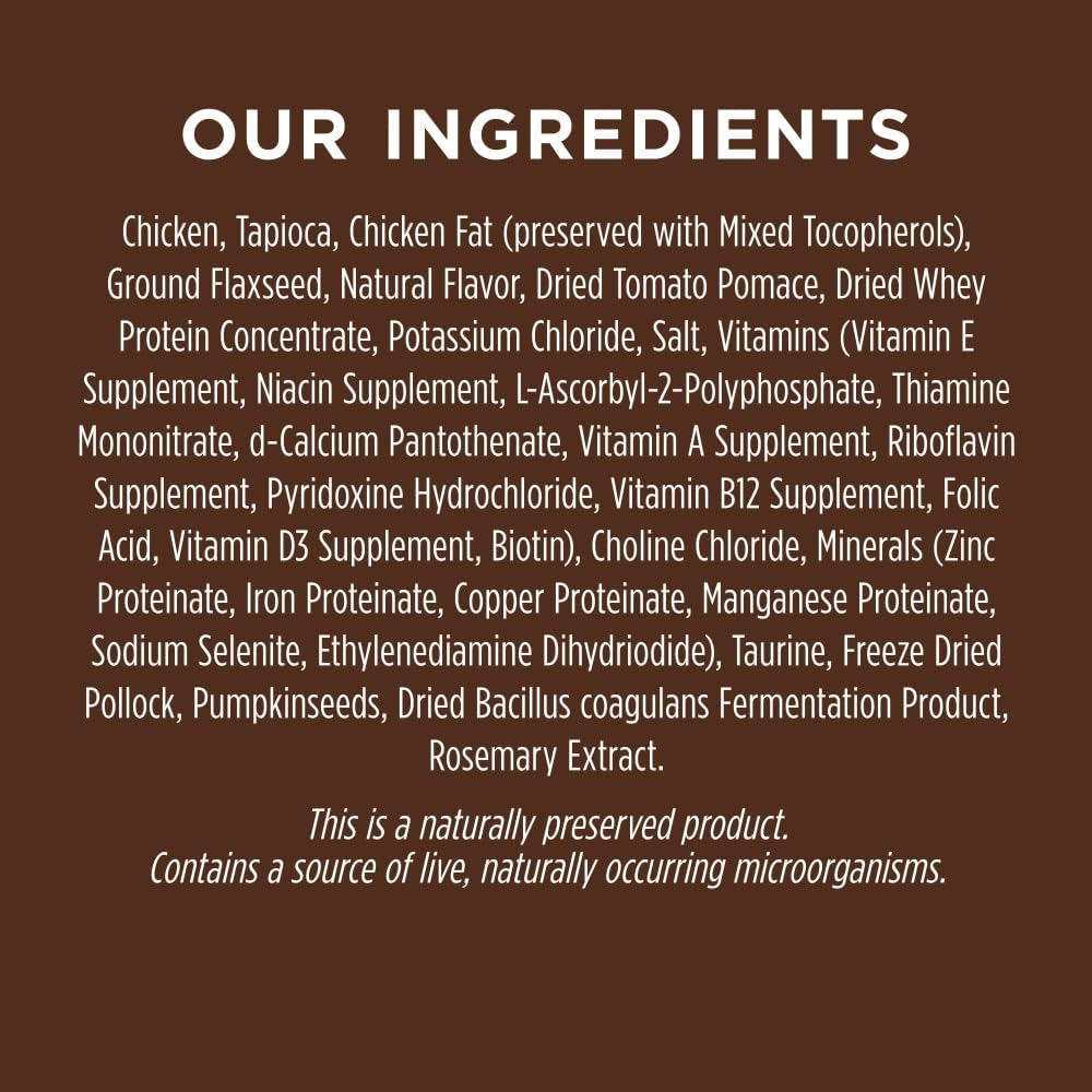 Grain-Free Dry Cat Food with Cage-Free Chicken, Raw-Coated Kibble