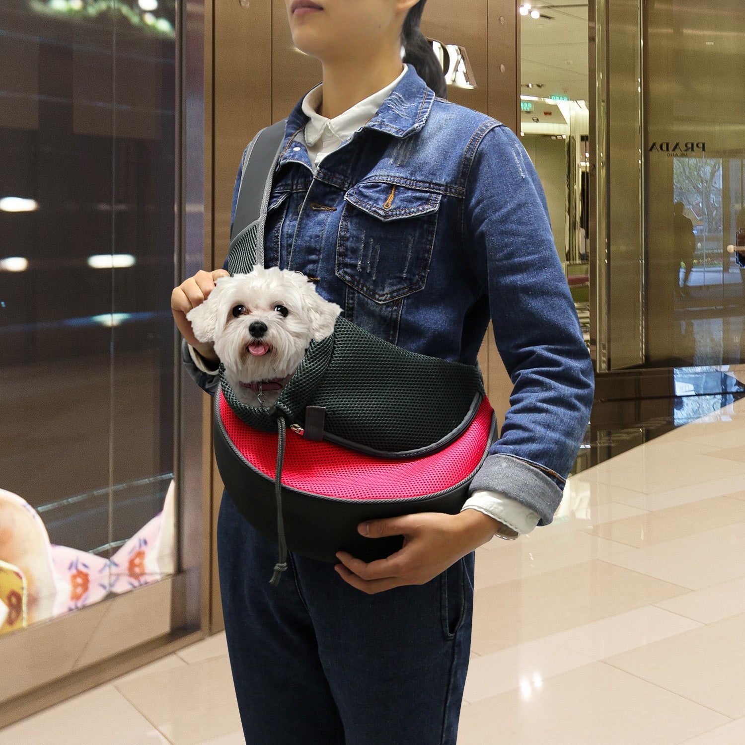 Hands-Free Pet Carrier Sling Bag for Small Dogs and Cats