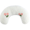 Plush Half-Donut Pet Bed for Cats and Small Dogs, 27 x 17 cm