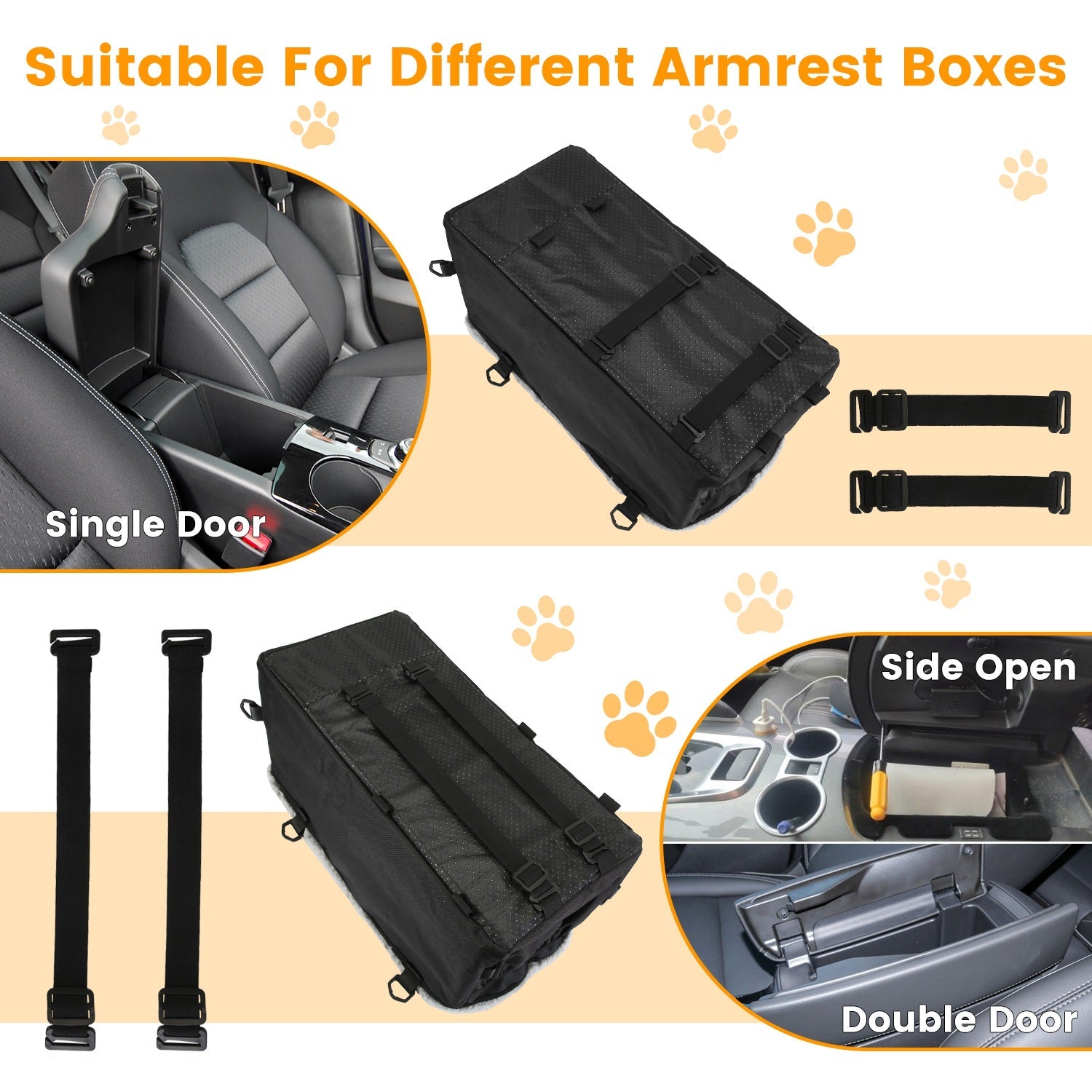 Small Pet Car Seat for Center Console, Up to 9 lbs