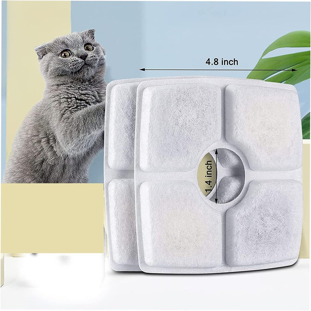Replacement Filters for 84oz/2.5L Square Pet Fountains, Pack of 10