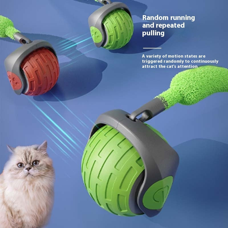 Intelligent Rolling Cat Toy Ball with Food-Grade ABS and Silicone