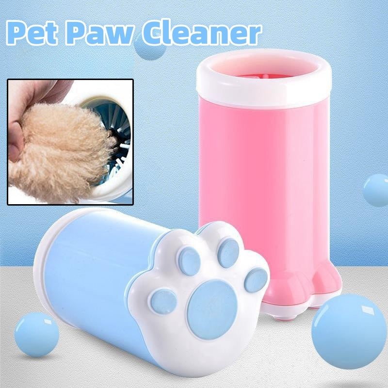 Pet Foot Washing Cup for Small Dogs and Cats, Silicone Bristles