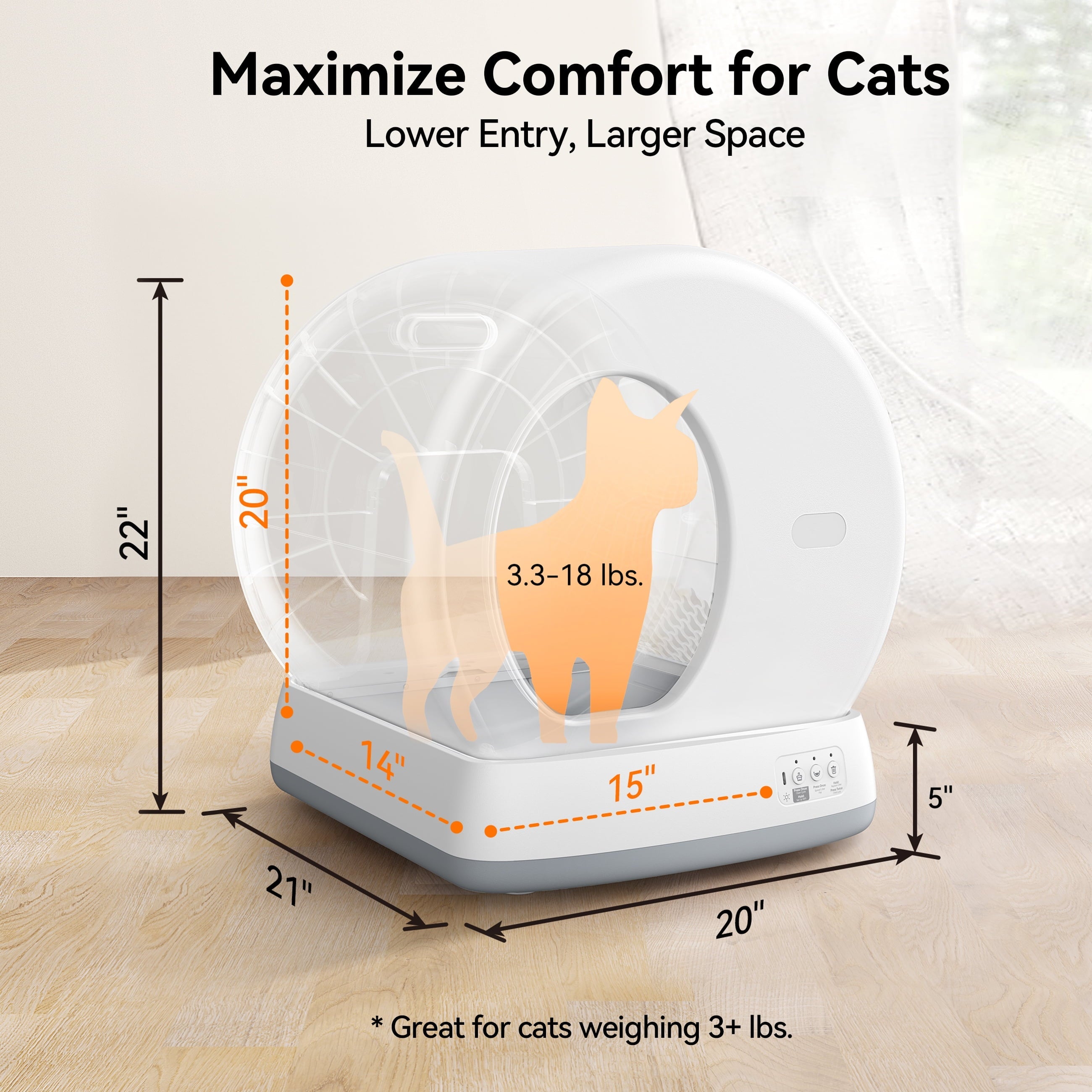 Smart Automatic Self-Cleaning Cat Litter Box with App Control