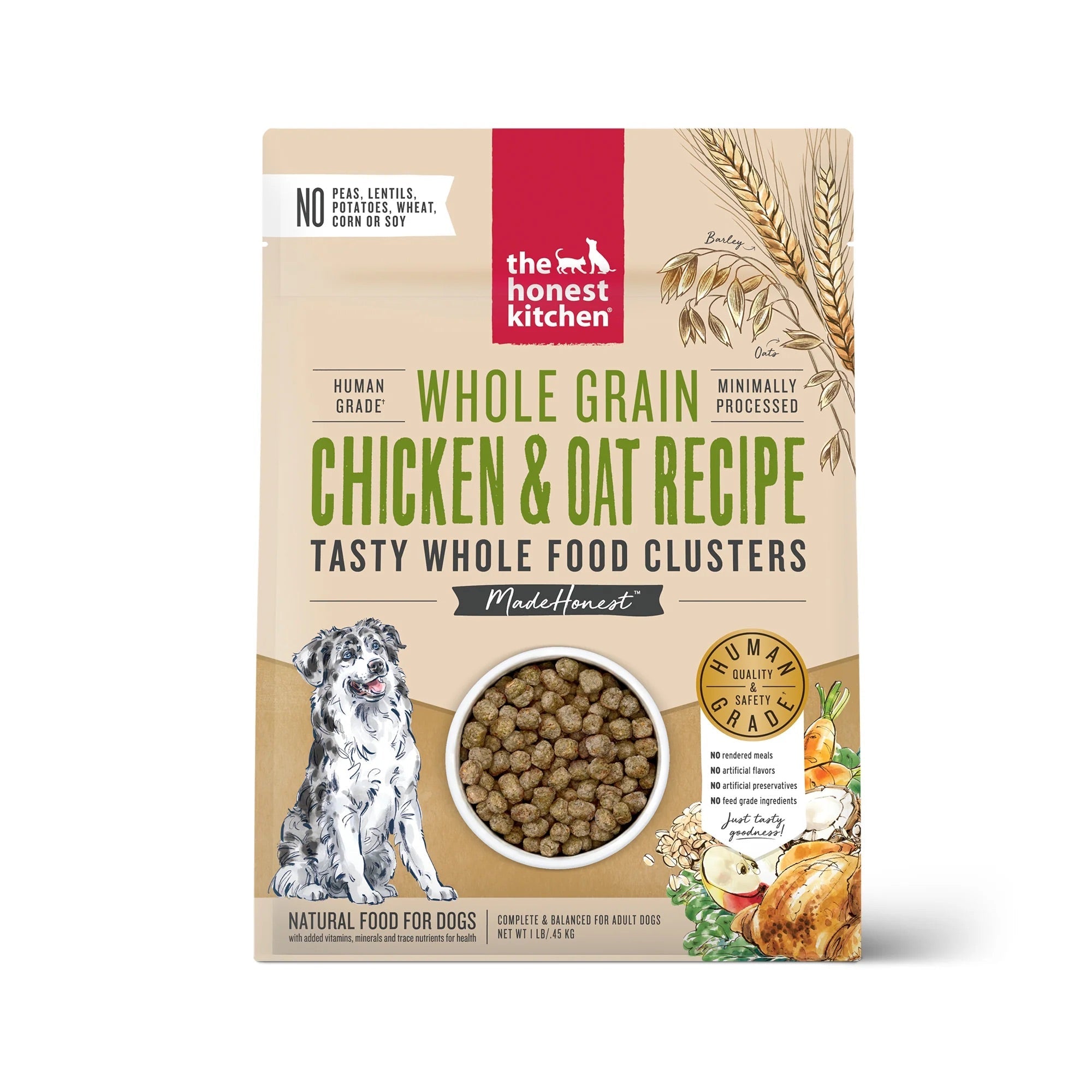 Whole Grain Chicken & Oat Clusters Dry Dog Food