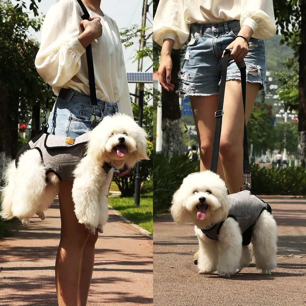 Adjustable Dog Lift Harness with Reflective Straps, 16.5"-19" Neck