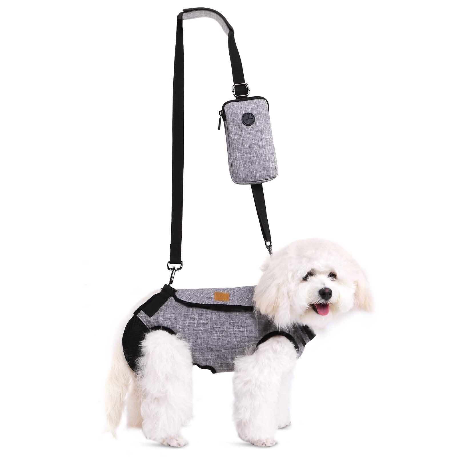 Adjustable Dog Lift Harness with Reflective Straps, 16.5"-19" Neck