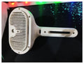 Pet Hair Brush with Angled Bristles and Misting Function, White