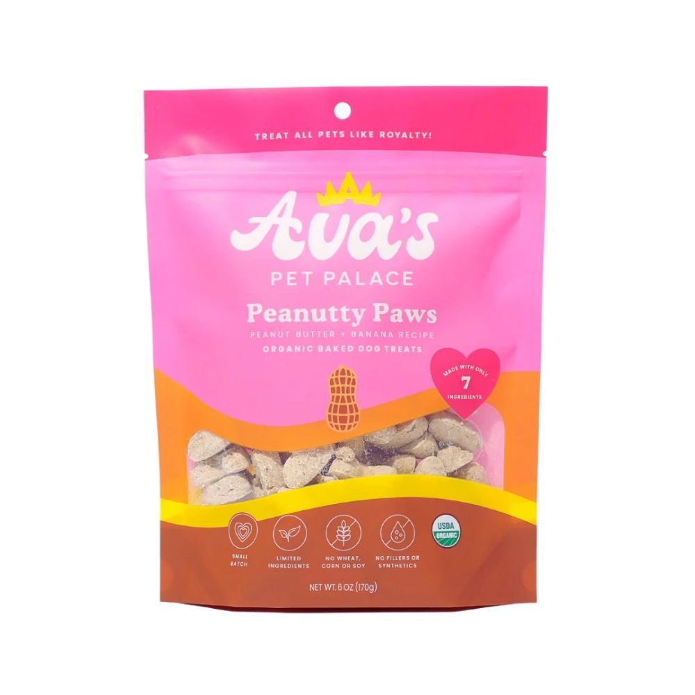 Organic Peanut Butter Dog Treats, Gluten-Free, 6 oz