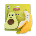 Good Fat BFF Avocado & Banana Plush Dog Toy Set
