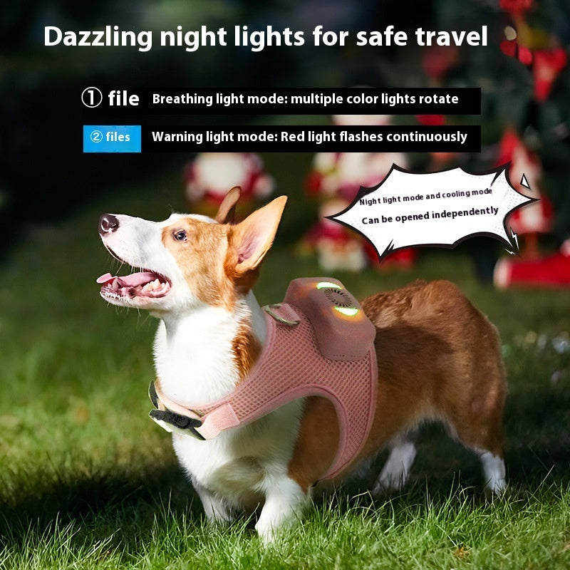 Wearable Pet Air Conditioner Harness for Small Dogs & Cats