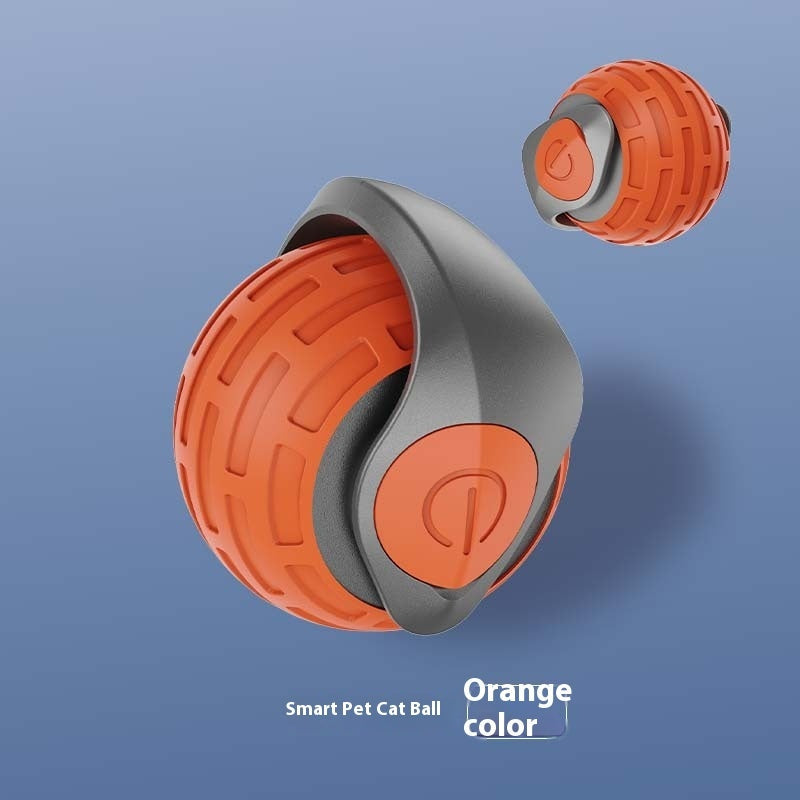 Intelligent Rolling Cat Toy Ball with Food-Grade ABS and Silicone