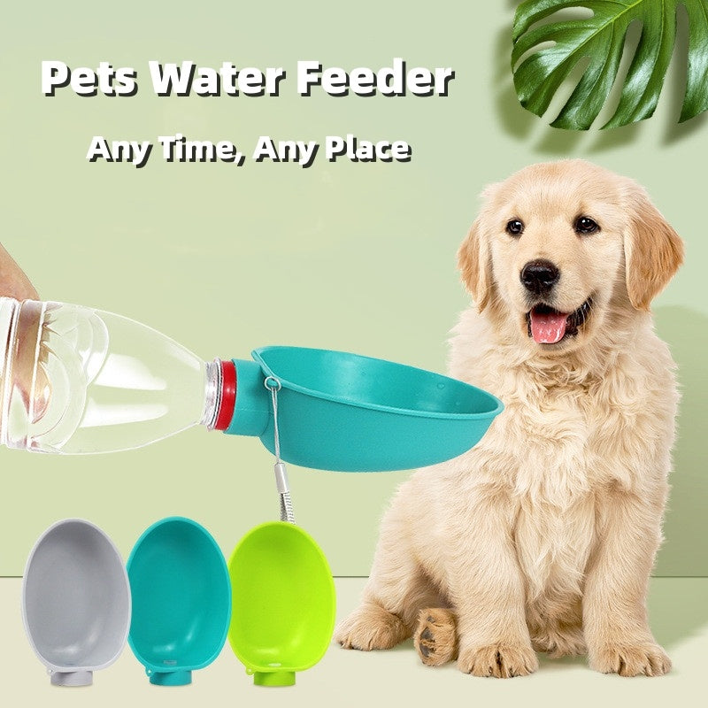 Portable Pet Water Feeder, Compact Travel Bottle, 125 x 95 x 40 mm