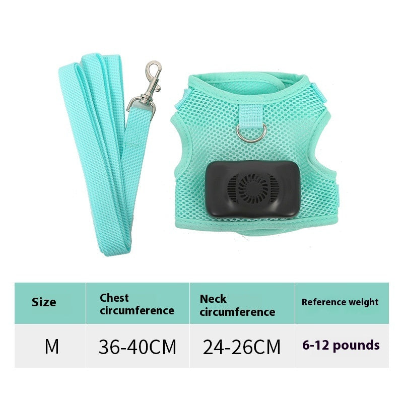 Wearable Pet Air Conditioner Harness for Small Dogs & Cats