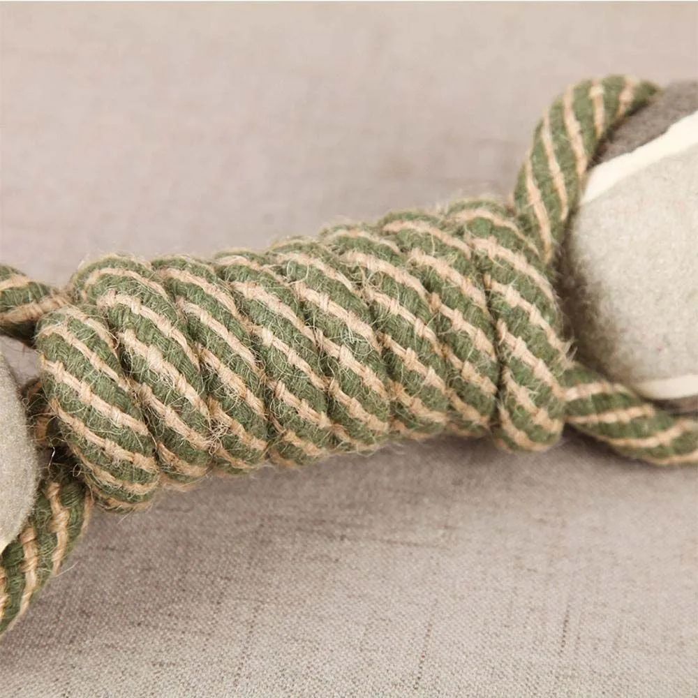 Cotton Rope Knot Toy for Medium and Large Dogs, 21cm