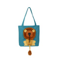 Lion Design Canvas Pet Carrier for Small Dogs and Cats