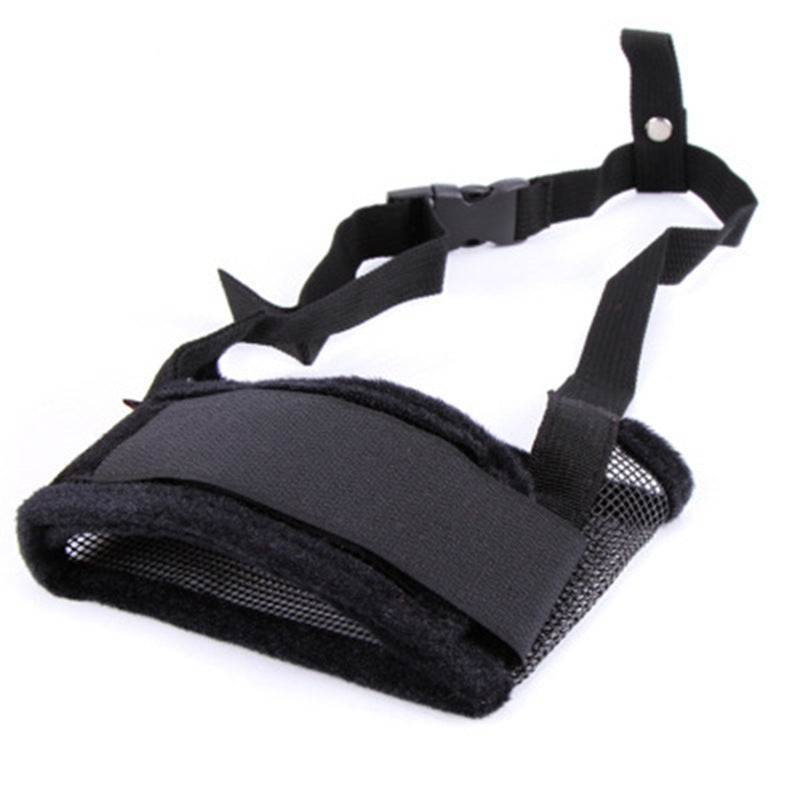 Breathable Mesh & Canvas Dog Muzzle, Adjustable Fit, XS–XXL
