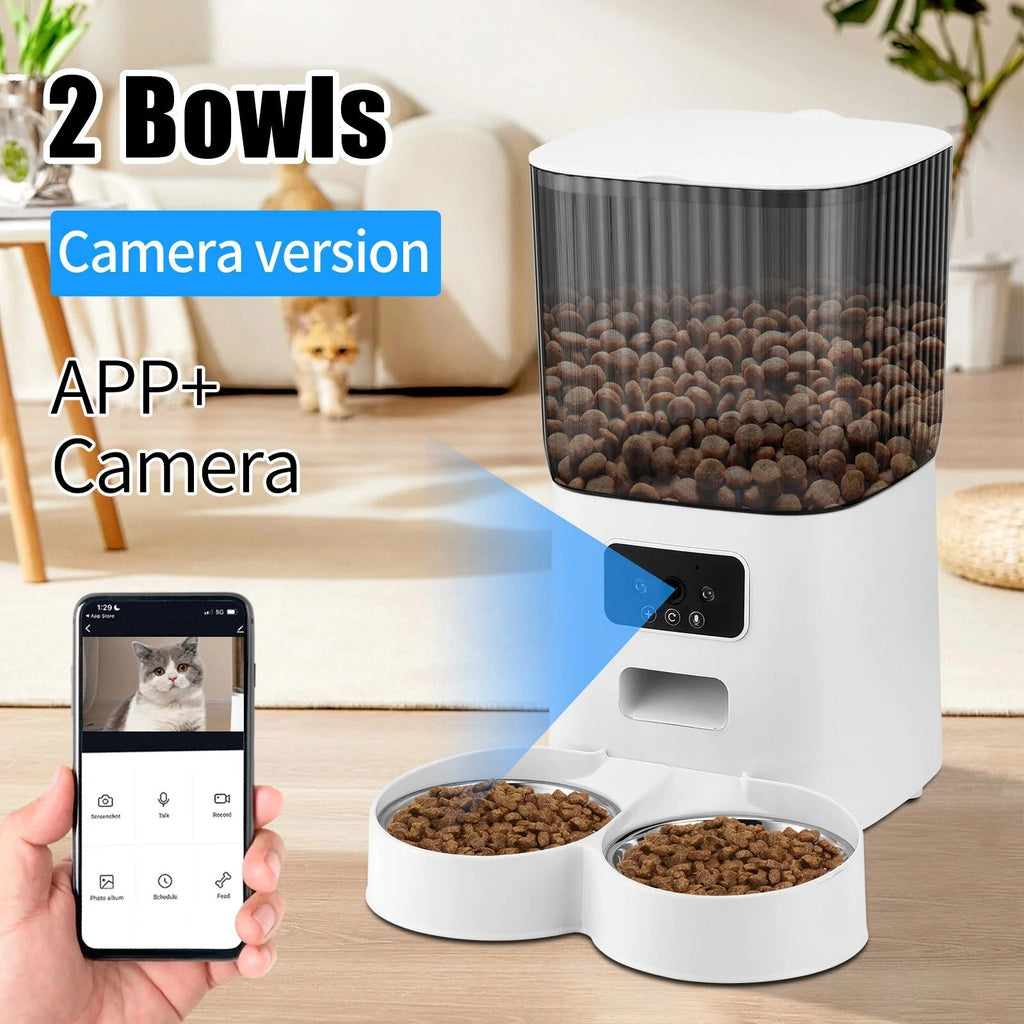 Automatic Pet Feeder with 1080P Camera and 5L Capacity