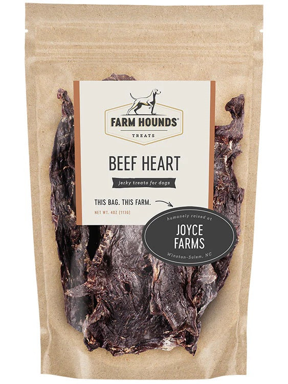 Dehydrated Beef Heart Dog Treats, Single Ingredient, 4oz