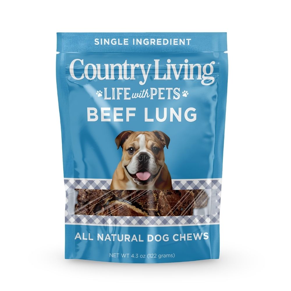 Beef Lung Dog Treats, 4"-6" Crunchy Slices, 8oz