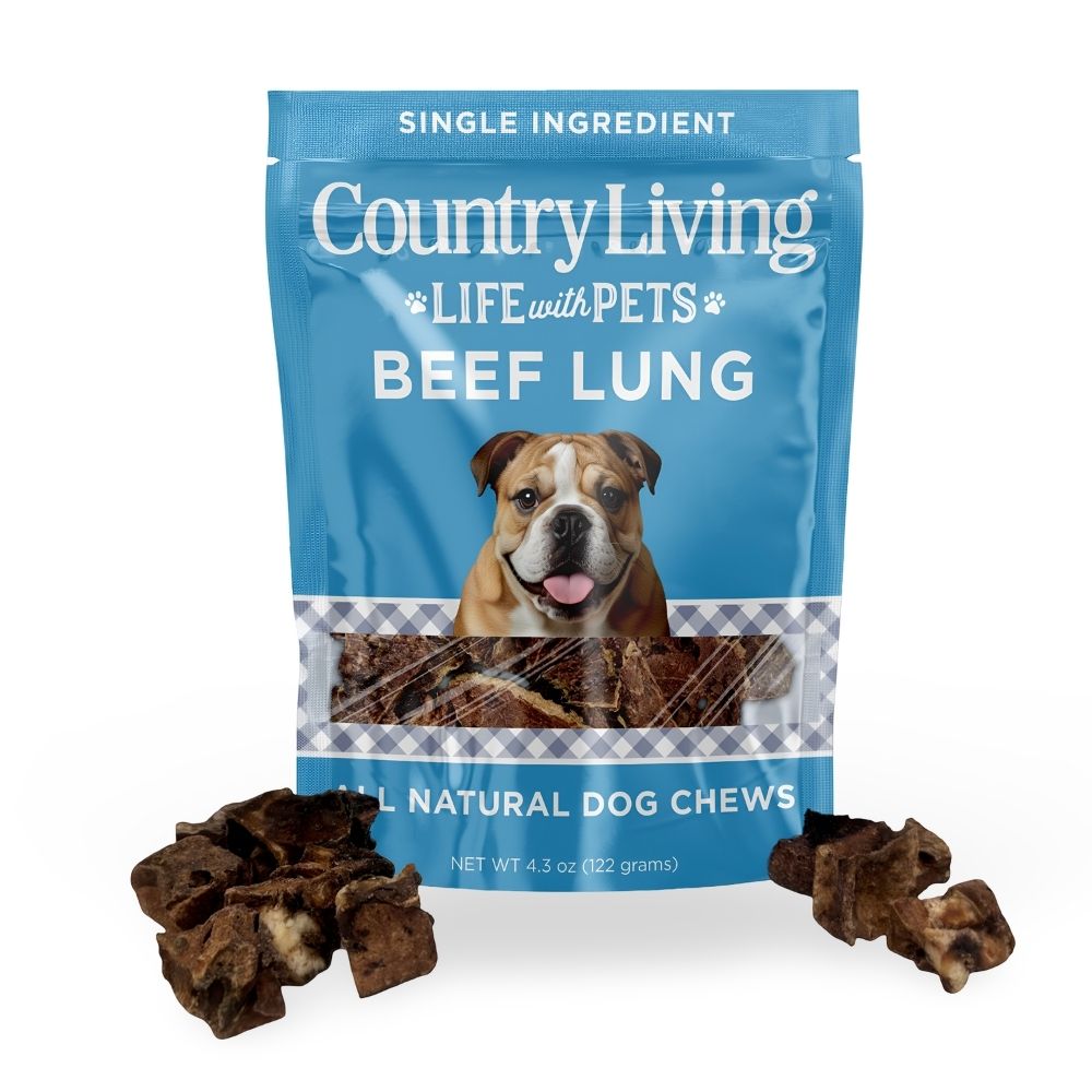 Beef Lung Dog Treats, 4"-6" Crunchy Slices, 8oz