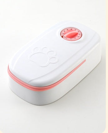 2-in-1 Gravity Pet Feeder and Water Dispenser, Pink or Gray