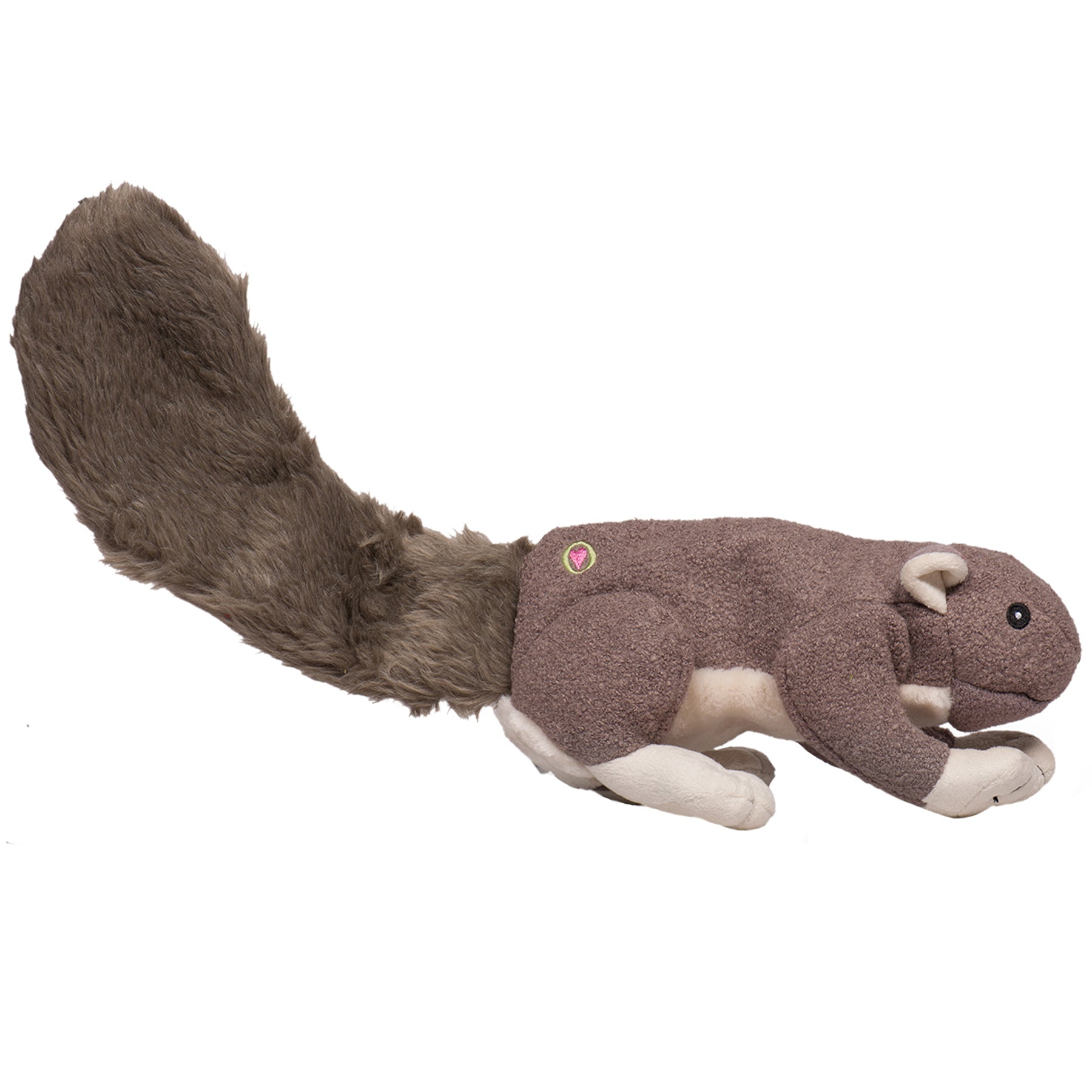 Feller Squirrel Plush Dog Toy with Squeaker, Two Sizes