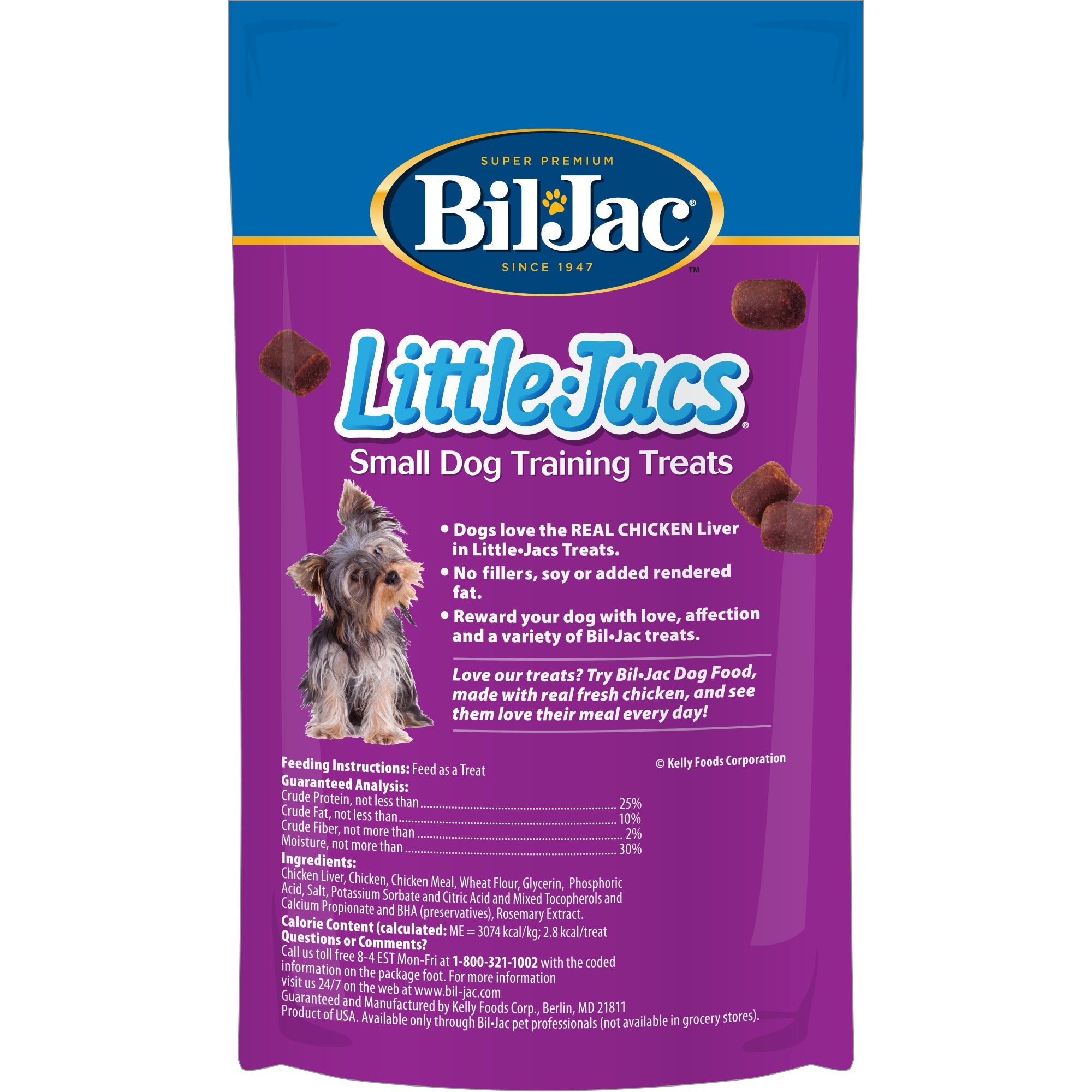 Bil-Jac Little-Jacs Chicken Liver Training Treats for Dogs