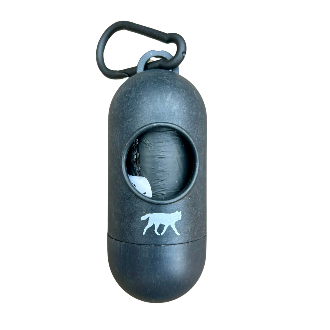 Bamboo Fiber Dog Poop Bag Dispenser with Clip