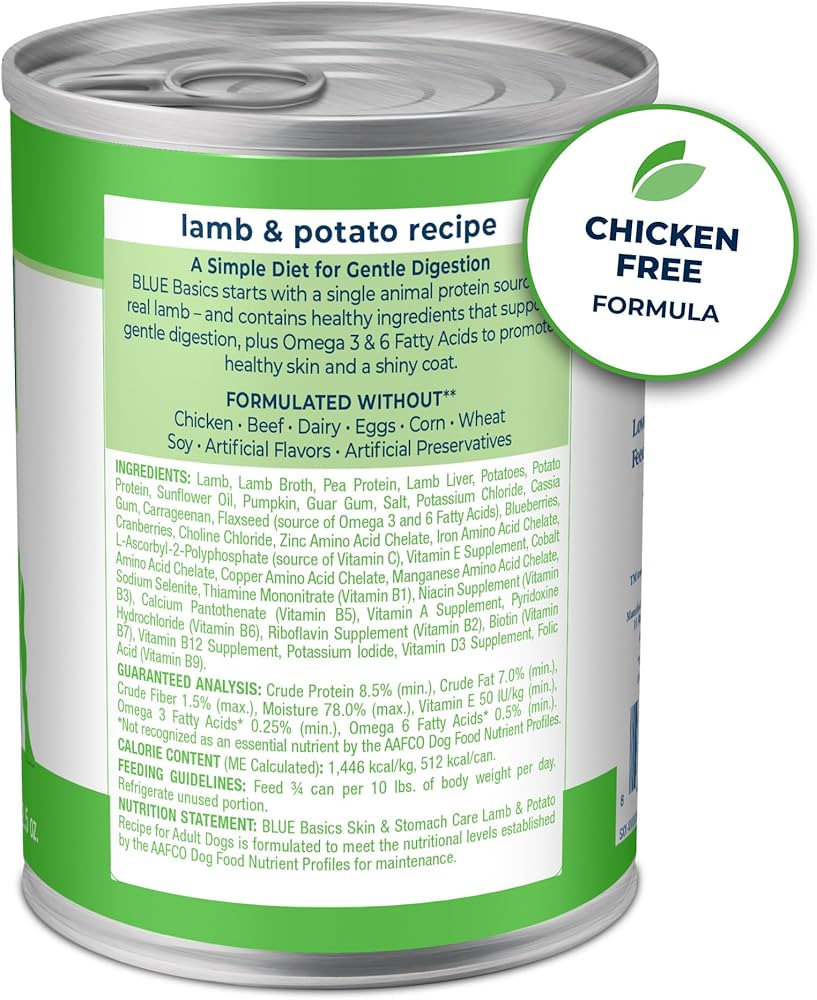 Grain-Free Lamb & Pumpkin Canned Dog Food for Sensitive Diets