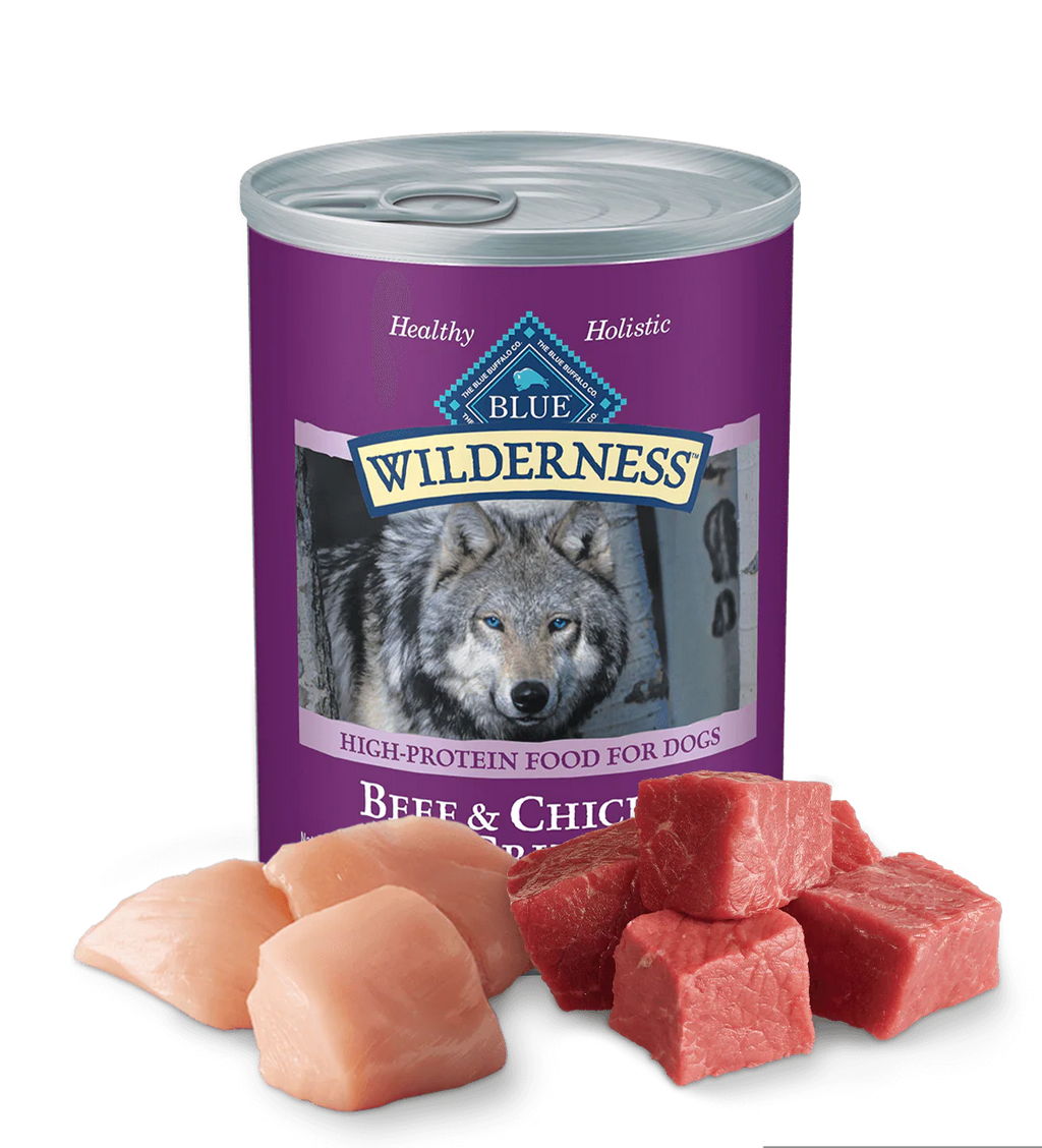 Beef & Chicken Grain-Free Canned Dog Food for Adults