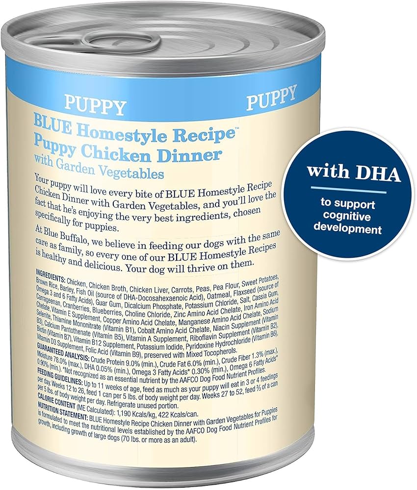 BLUE Homestyle Recipe Chicken Dinner Wet Puppy Food