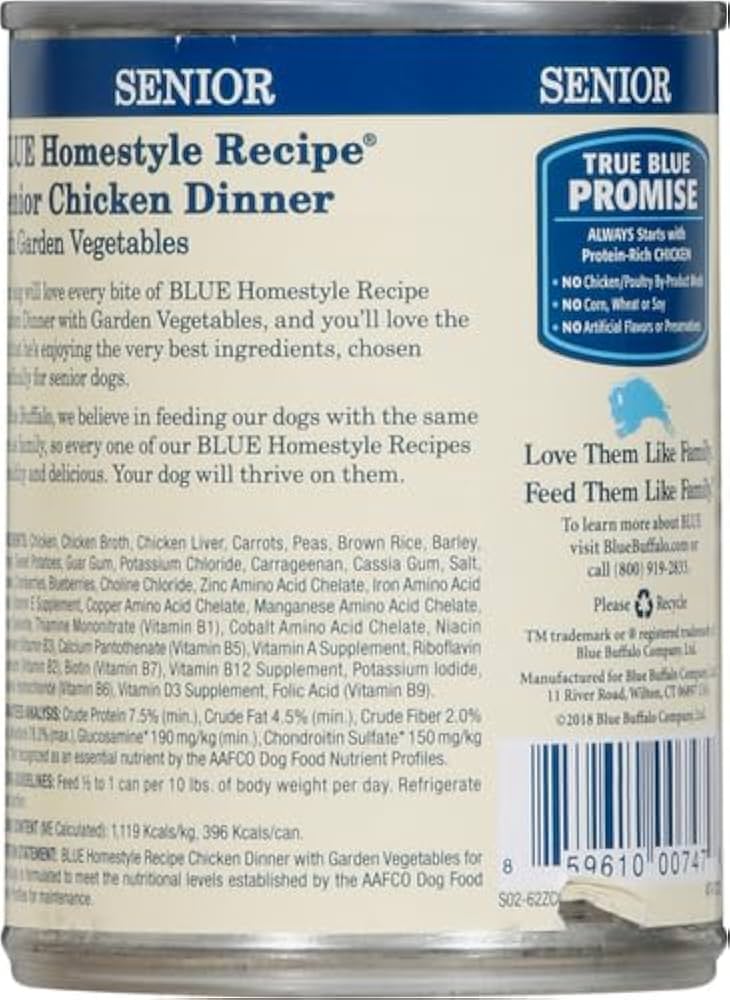 Senior Dog Chicken Dinner with Whole Grains & Joint Support