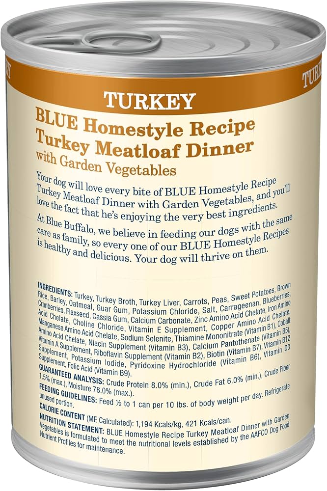 Turkey Meatloaf Dinner with Whole Grains, Fruits & Vegetables for Dogs