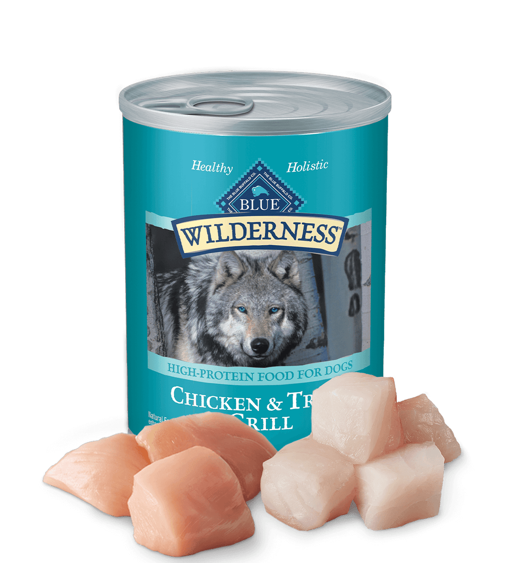 Trout & Chicken Grain-Free Canned Dog Food for Adults