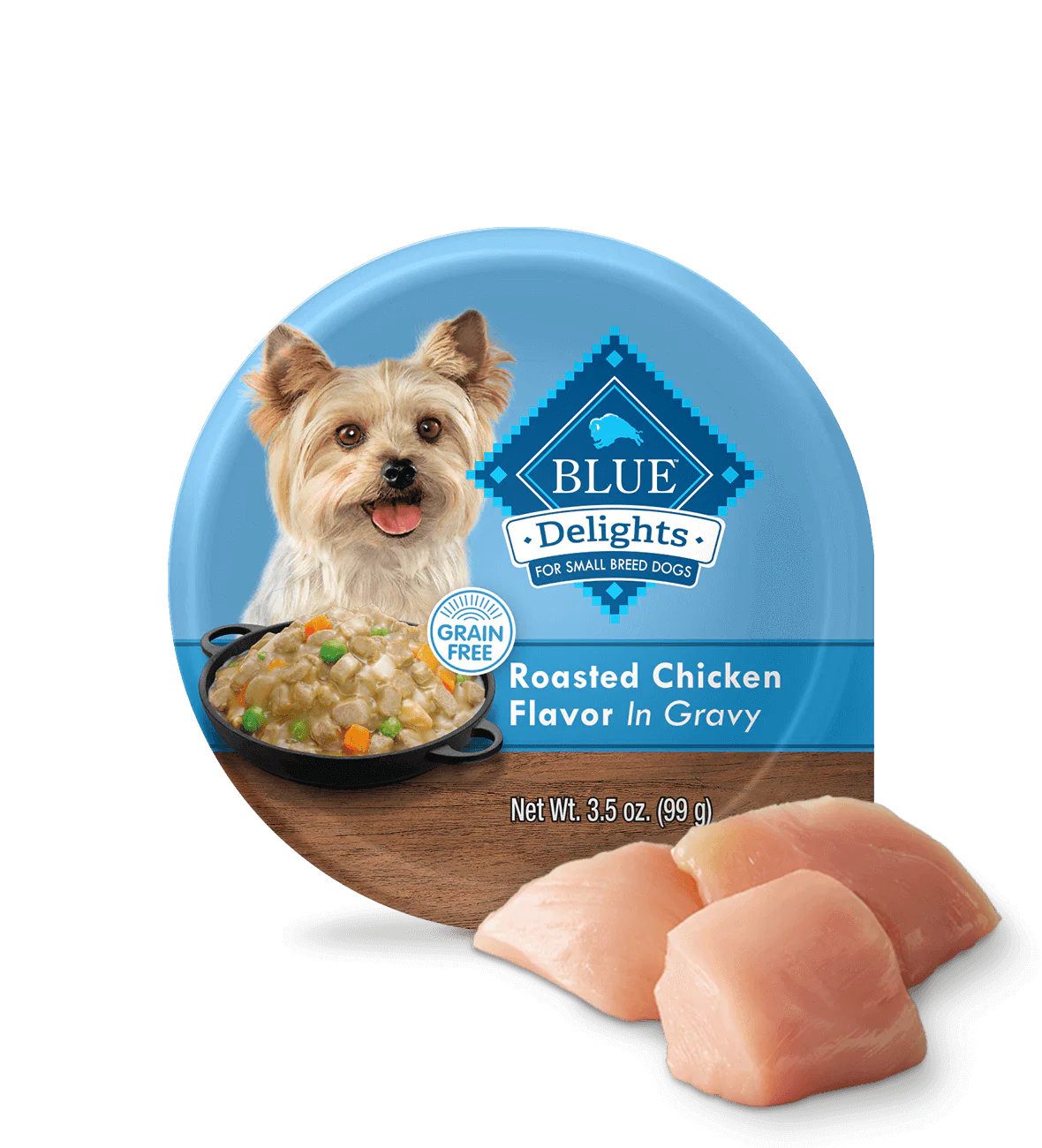Small Dog Chicken Entrée with Carrots, Potatoes & Peas in Gravy