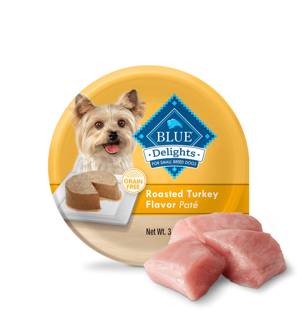 BLUE Delights Small Dog Turkey Entrée with Vegetables, Single-Serve Cup
