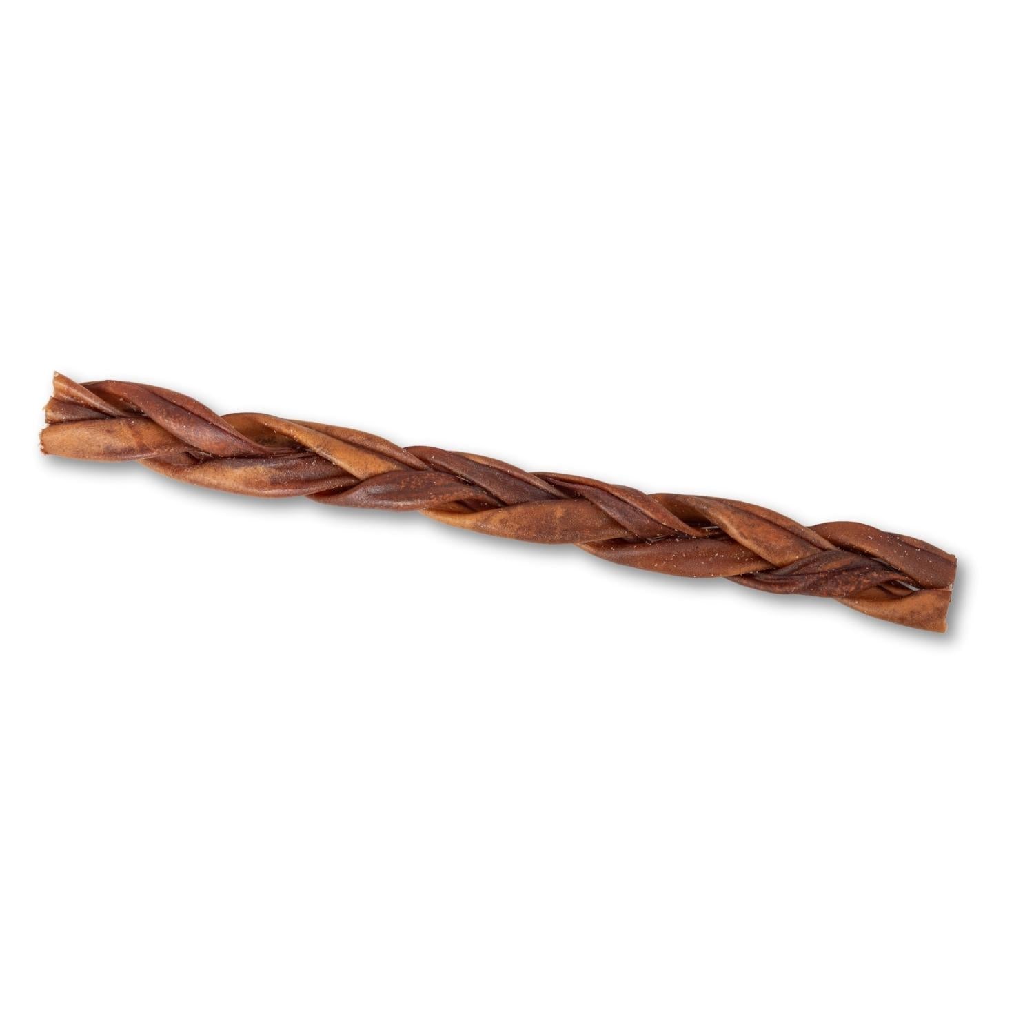 12-Inch Braided Collagen Stick for Dogs – Natural Beef Dermis Chew