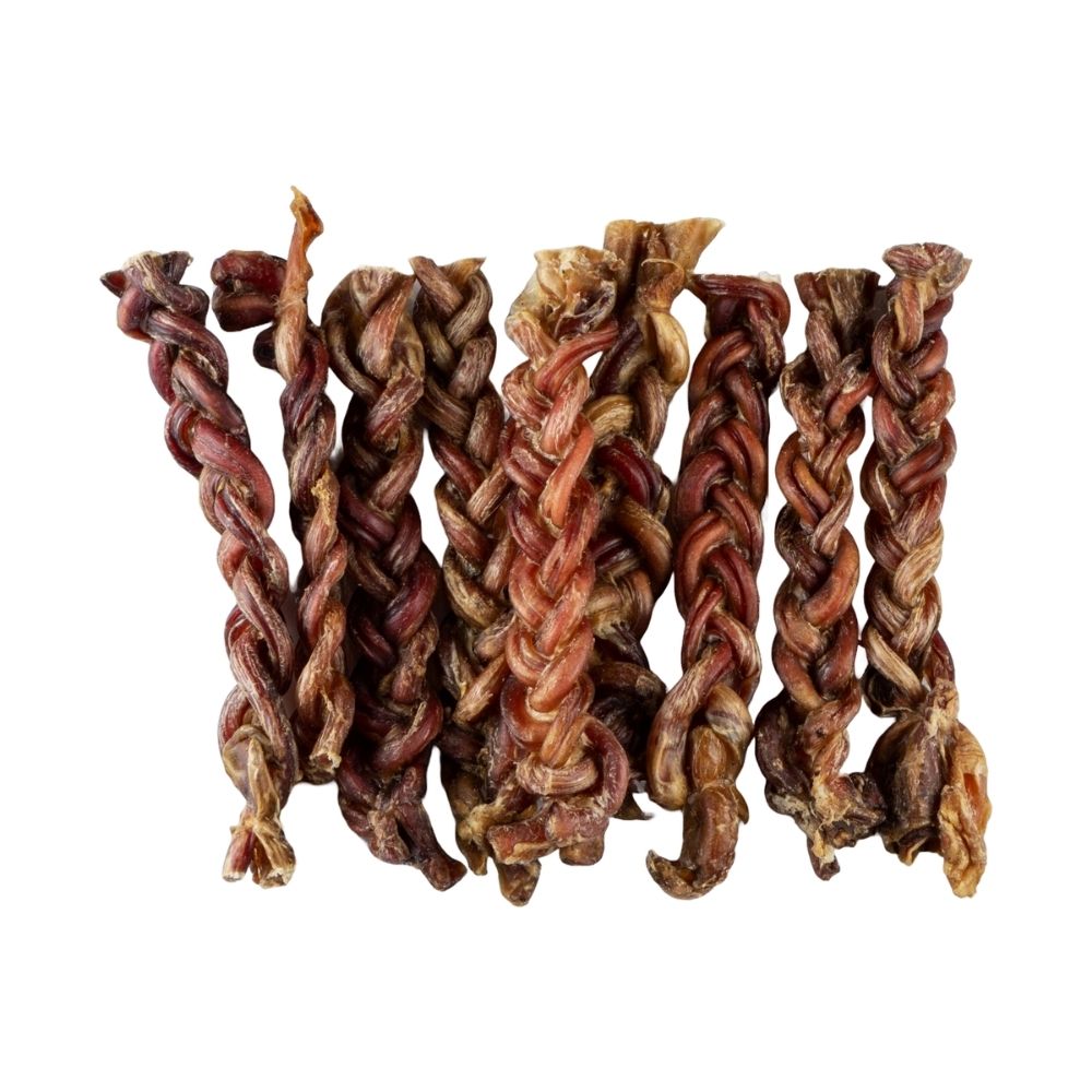 Braided Lamb Pizzle Chews for Dogs, 8oz Resealable Bag