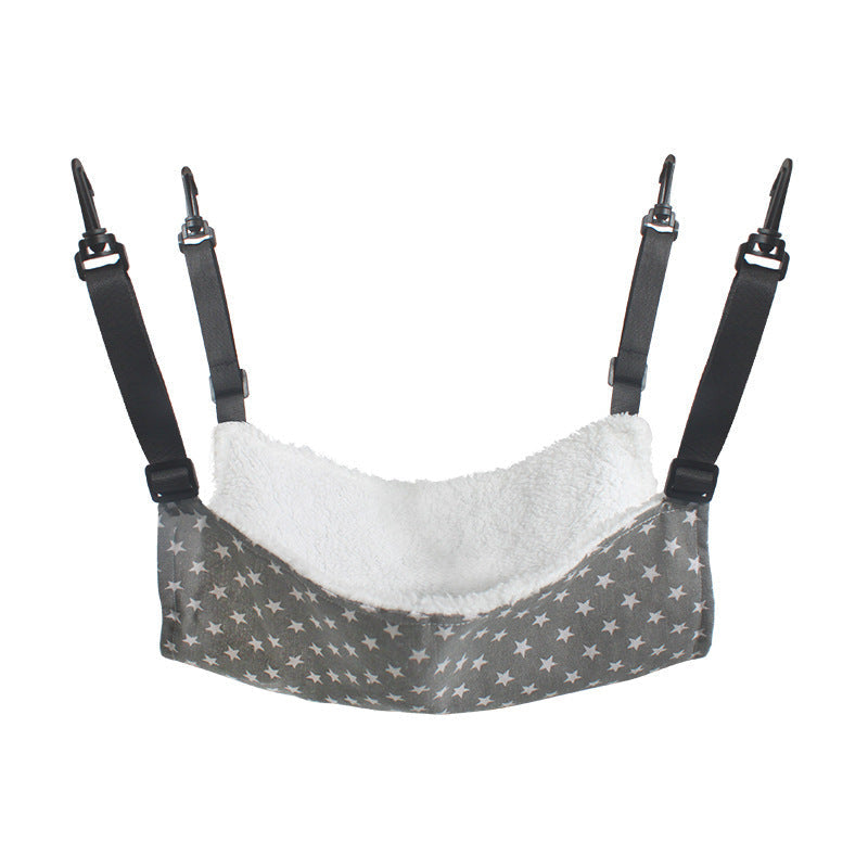 Flannel Cat Hammock with Plastic Hooks, Multiple Sizes