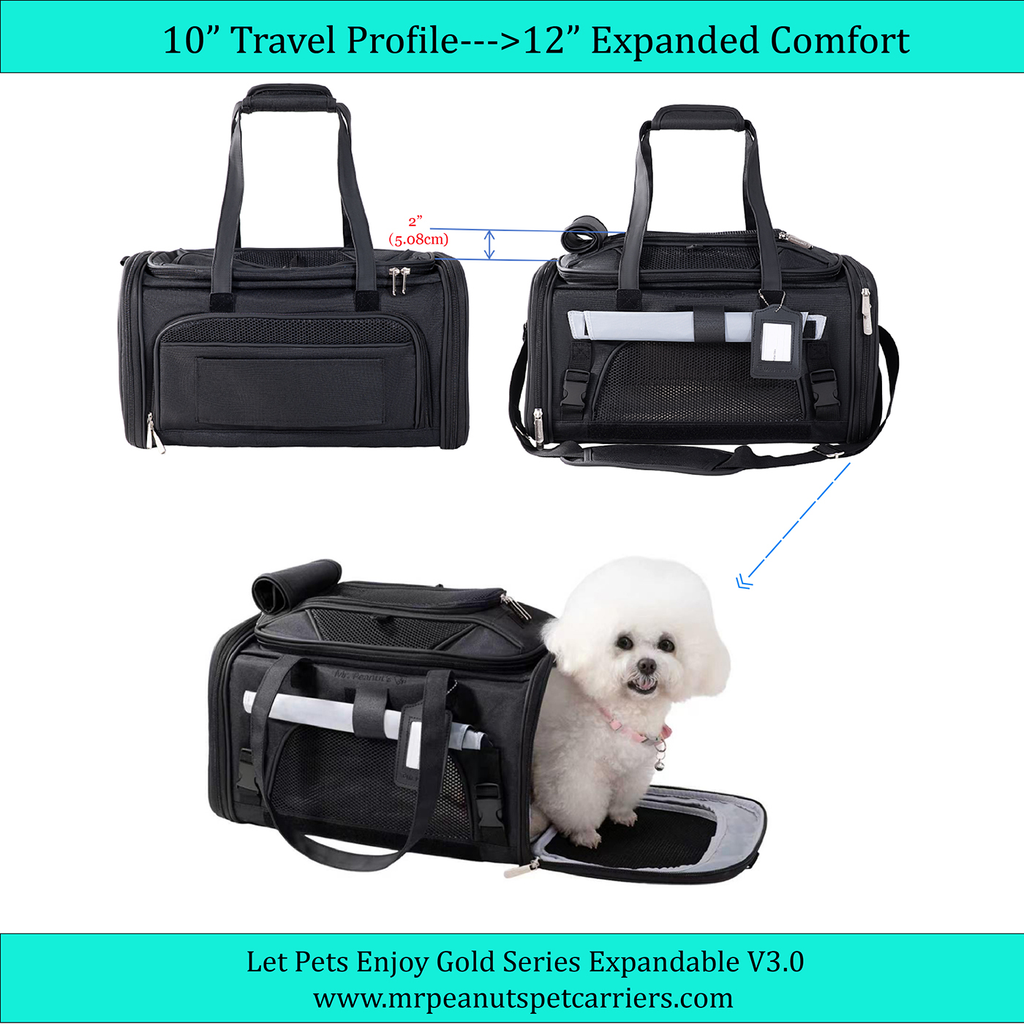 Mr. Peanut's Gold Series Expandable V3.0 Pet Carrier
