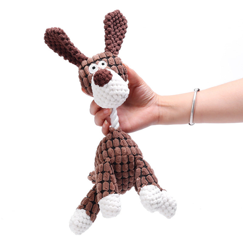 Plush Squeaky Dog Toy for Interactive Play