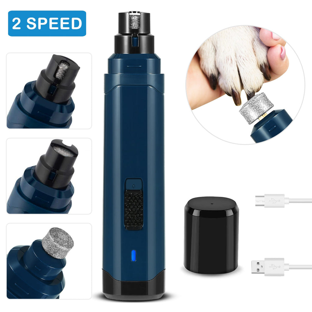 Professional Pet Nail Grinder for Small Pets, USB Rechargeable, Quiet Operation